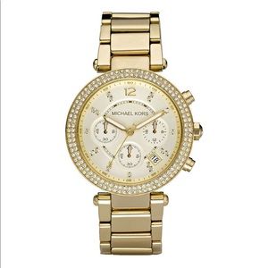 Gold Diamond Michael Kors Watch
